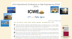 Desktop Screenshot of icwe2011.webengineering.org