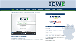 Desktop Screenshot of icwe2012.webengineering.org