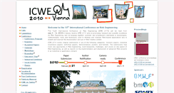 Desktop Screenshot of icwe2010.webengineering.org